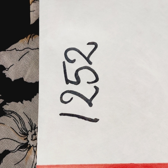 a.moon Floral Print Black & White Long Sleeve Blouse Top 1252 - Picture 9 of 9